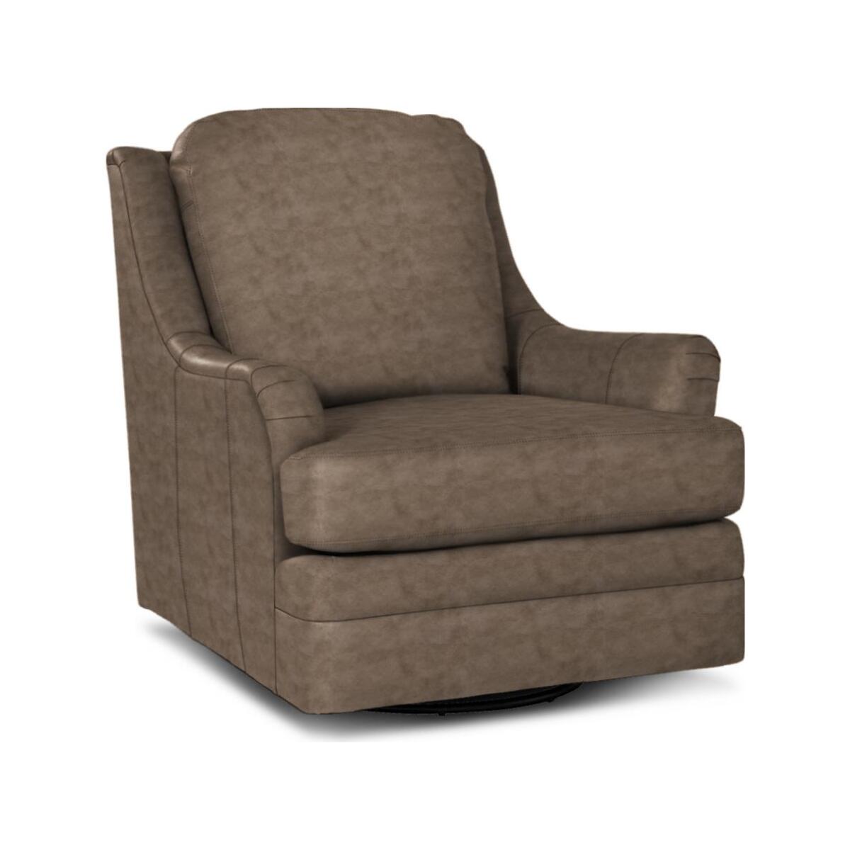 CM Leather Swivel Glider L084410BDSG Chairs Craftmaster Furniture 5