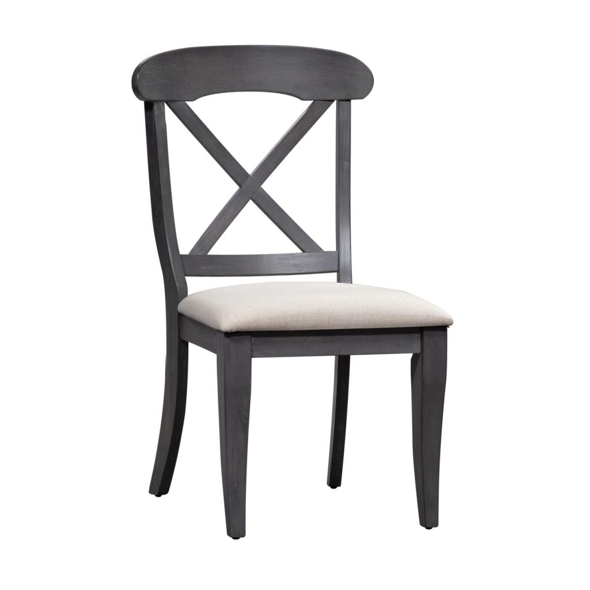 Ocean Isle Upholstered X Back Side Chair Chairs & Benches Liberty Furniture 4