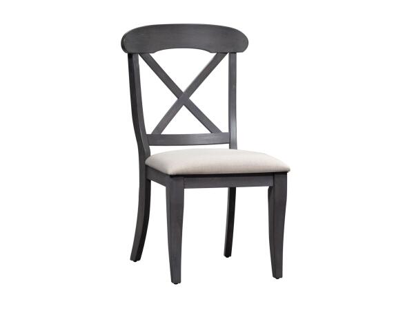 Ocean Isle Upholstered X Back Side Chair Chairs & Benches Liberty Furniture