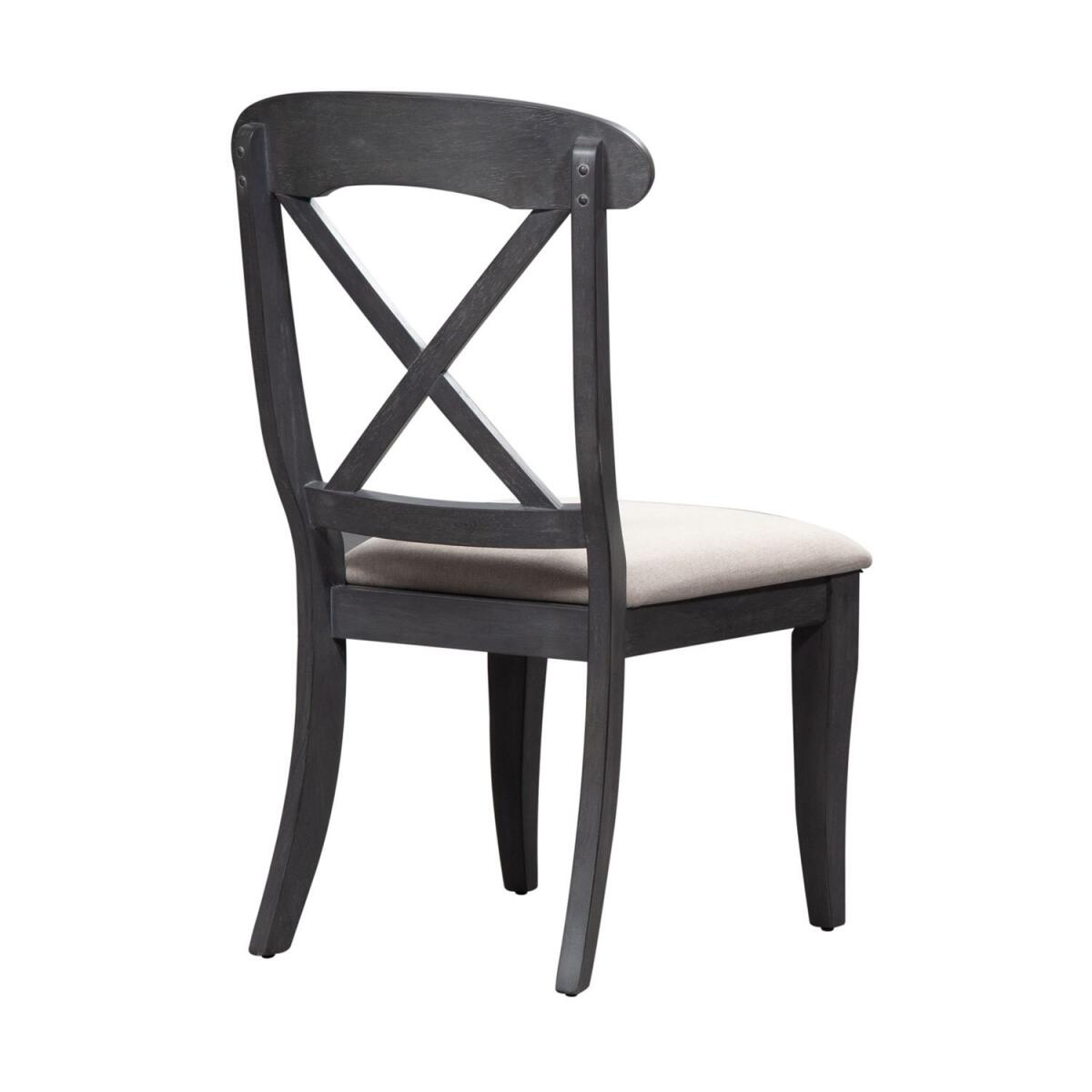 Ocean Isle Upholstered X Back Side Chair Chairs & Benches Liberty Furniture 6