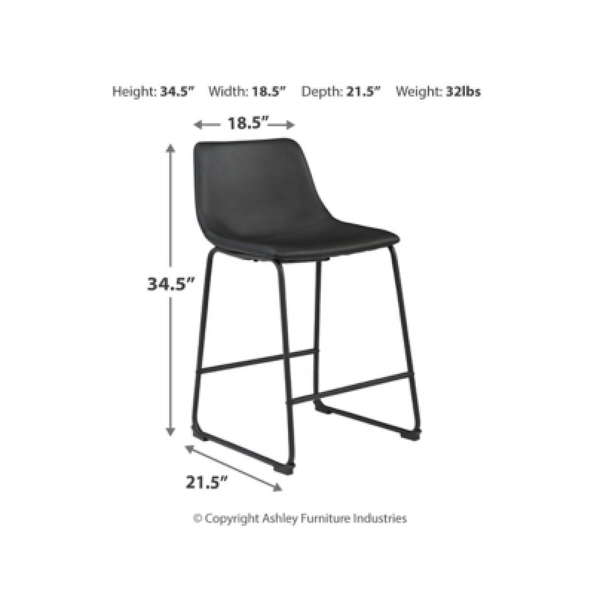 Outlet Dining Room Centiar Counter Height Bar Stool Black Outlet Dining Room 8