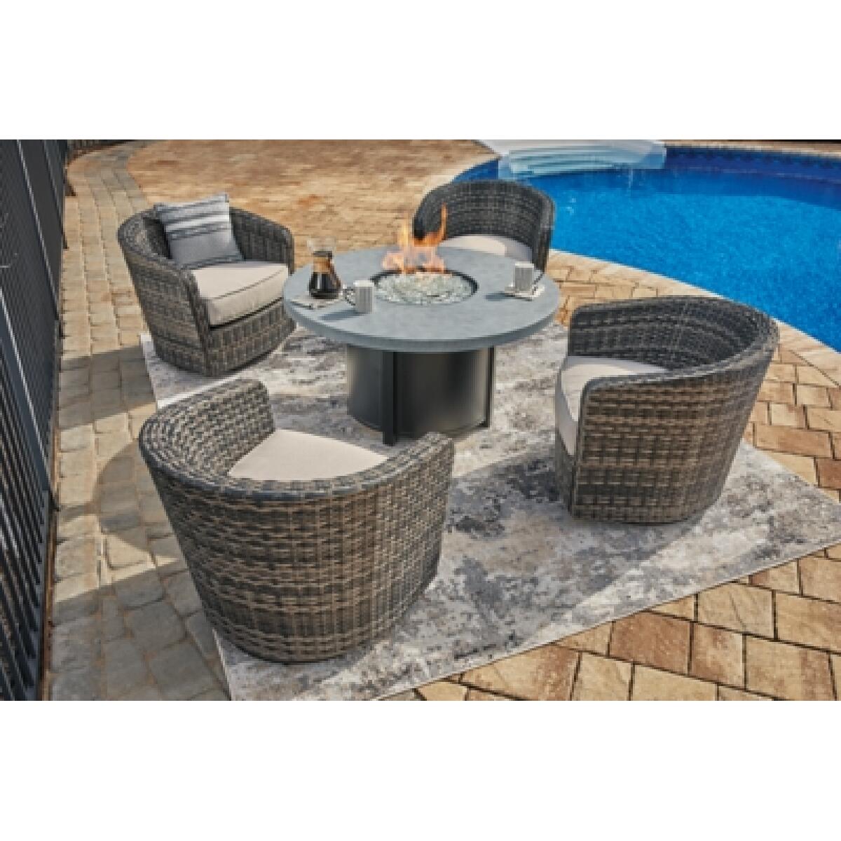 Coulee Mills Swivel Lounge with Cushion (Set of 2) Outlet Outdoor 8