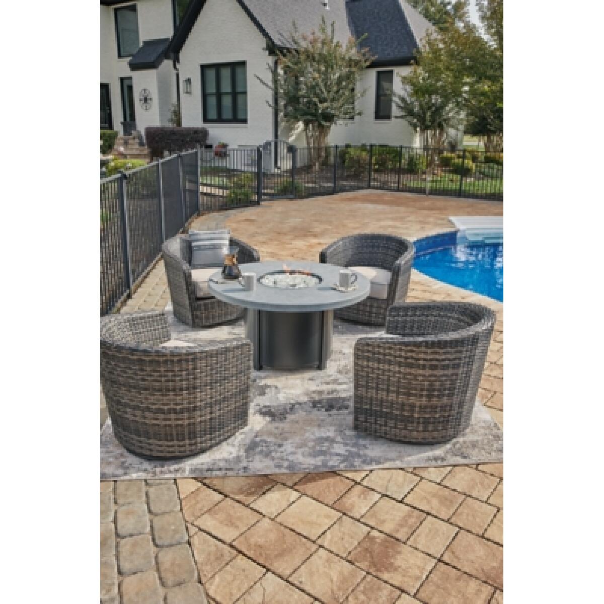 Coulee Mills Swivel Lounge with Cushion (Set of 2) Outlet Outdoor 9