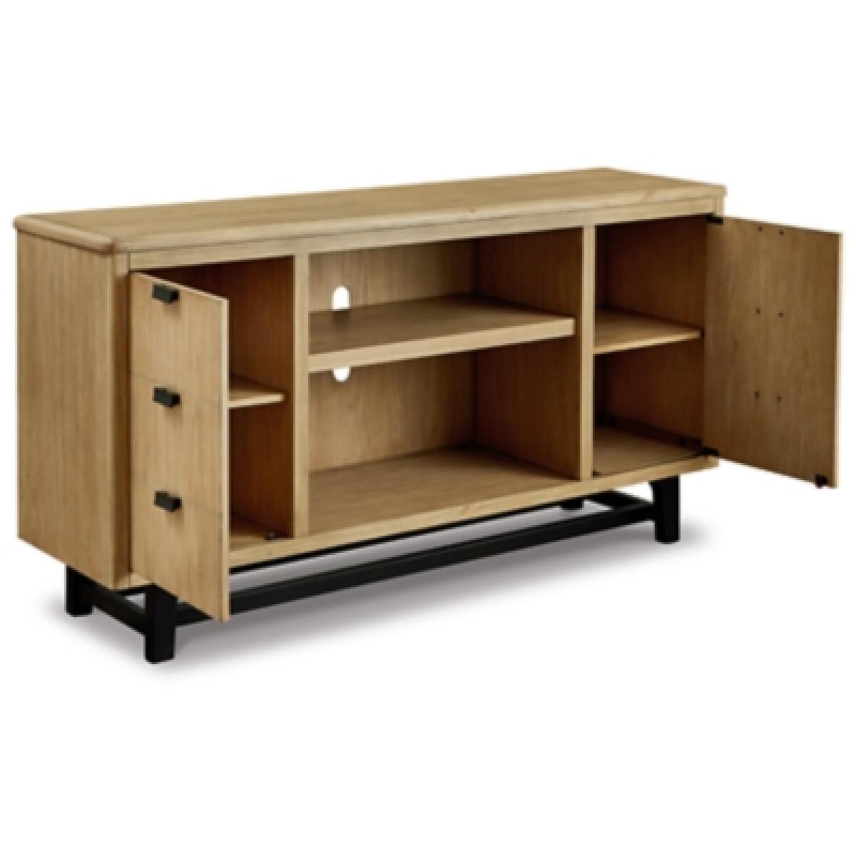 Freslowe Large TV Stand Outlet Entertainment 7