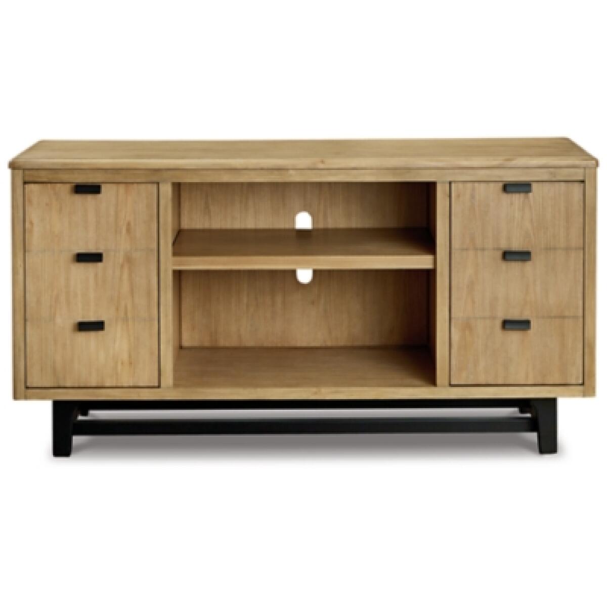 Freslowe Large TV Stand Outlet Entertainment 8