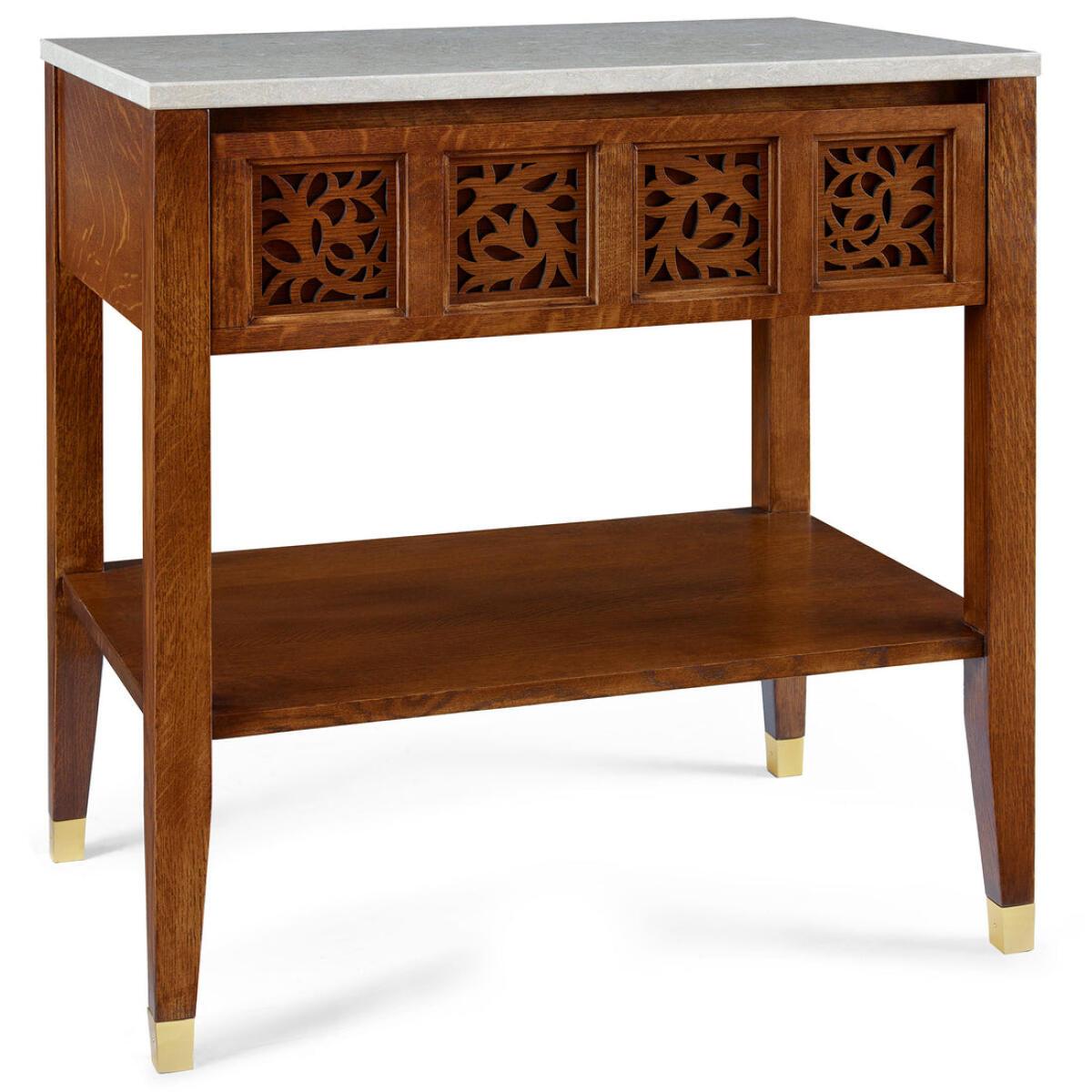 Surrey Hills Open Nightstand, Stone Top Nightstands Stickley Furniture 4