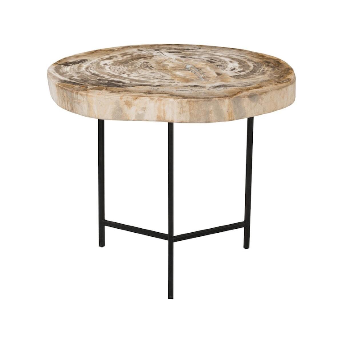 Riley Petrified Wood Accent Table Chairside Tables Classic Home 4