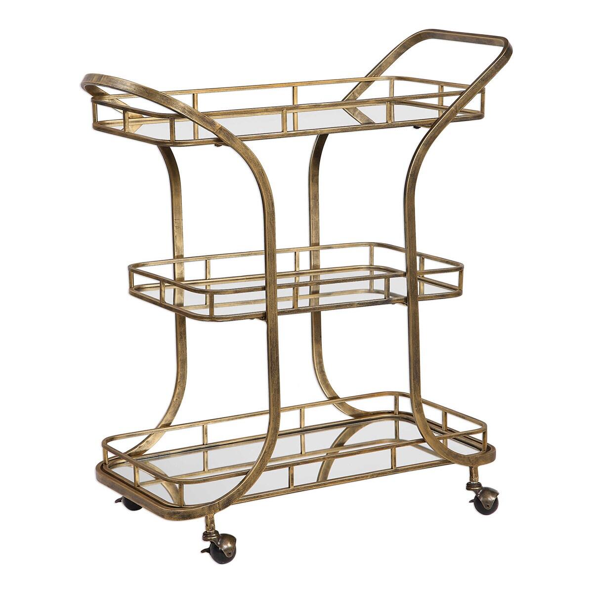 Stassi Serving Cart Bar Furniture Uttermost 4