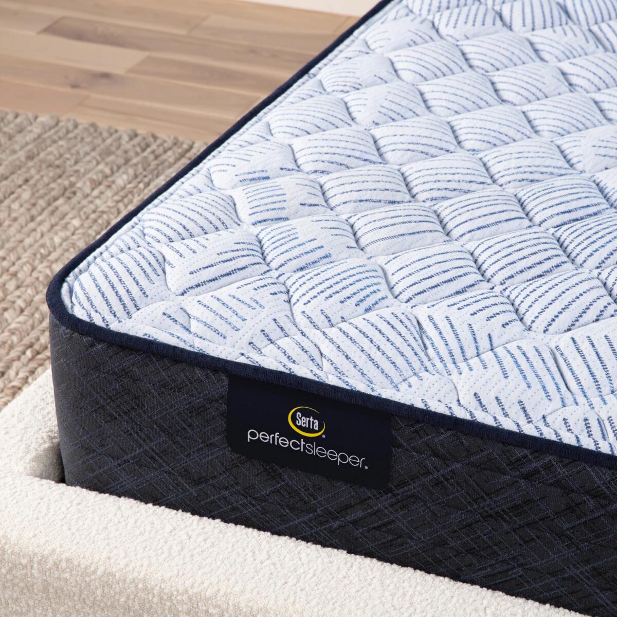 Serta Perfect Sleeper Blue Lagoon Nights Innerspring Firm Mattress California King blue 6