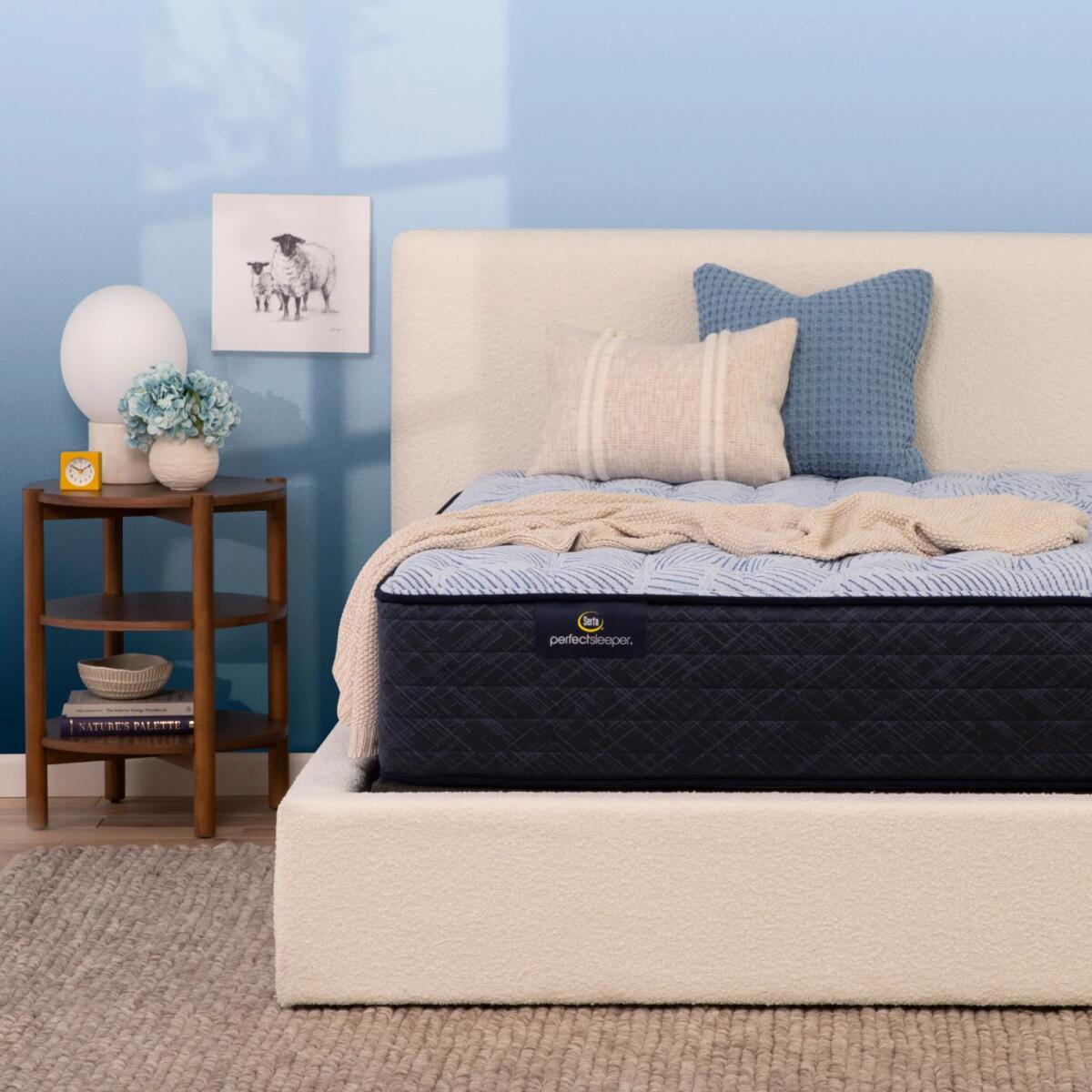Serta Perfect Sleeper Blue Lagoon Nights Innerspring Medium Mattress Mattresses blue 7