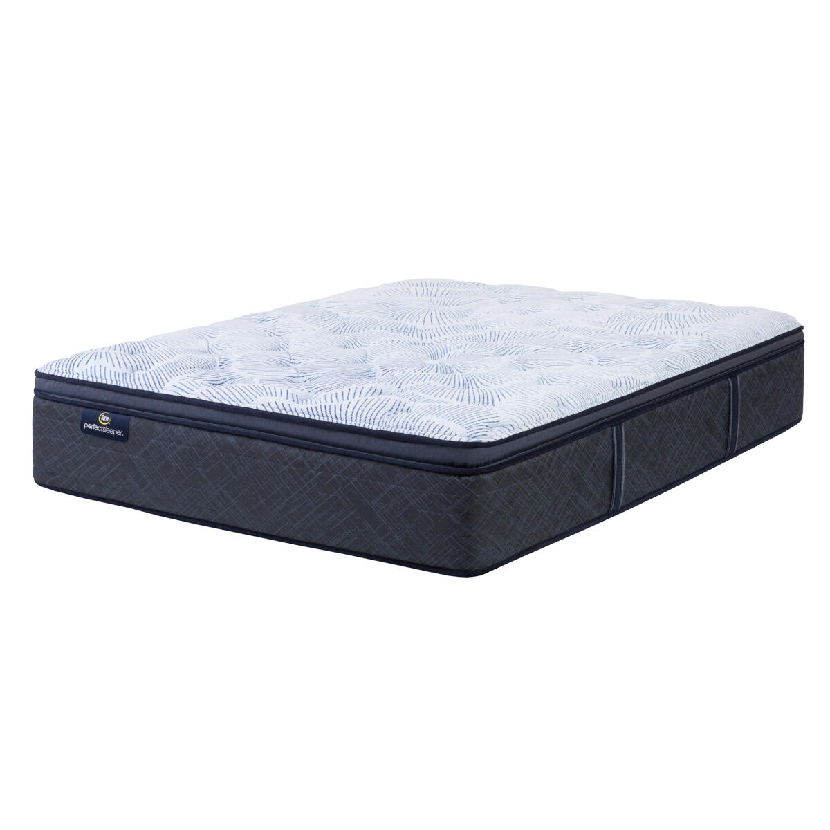 Serta Perfect Sleeper Blue Lagoon Nights Innerspring Plush Pillow Top Mattress Mattresses blue 4