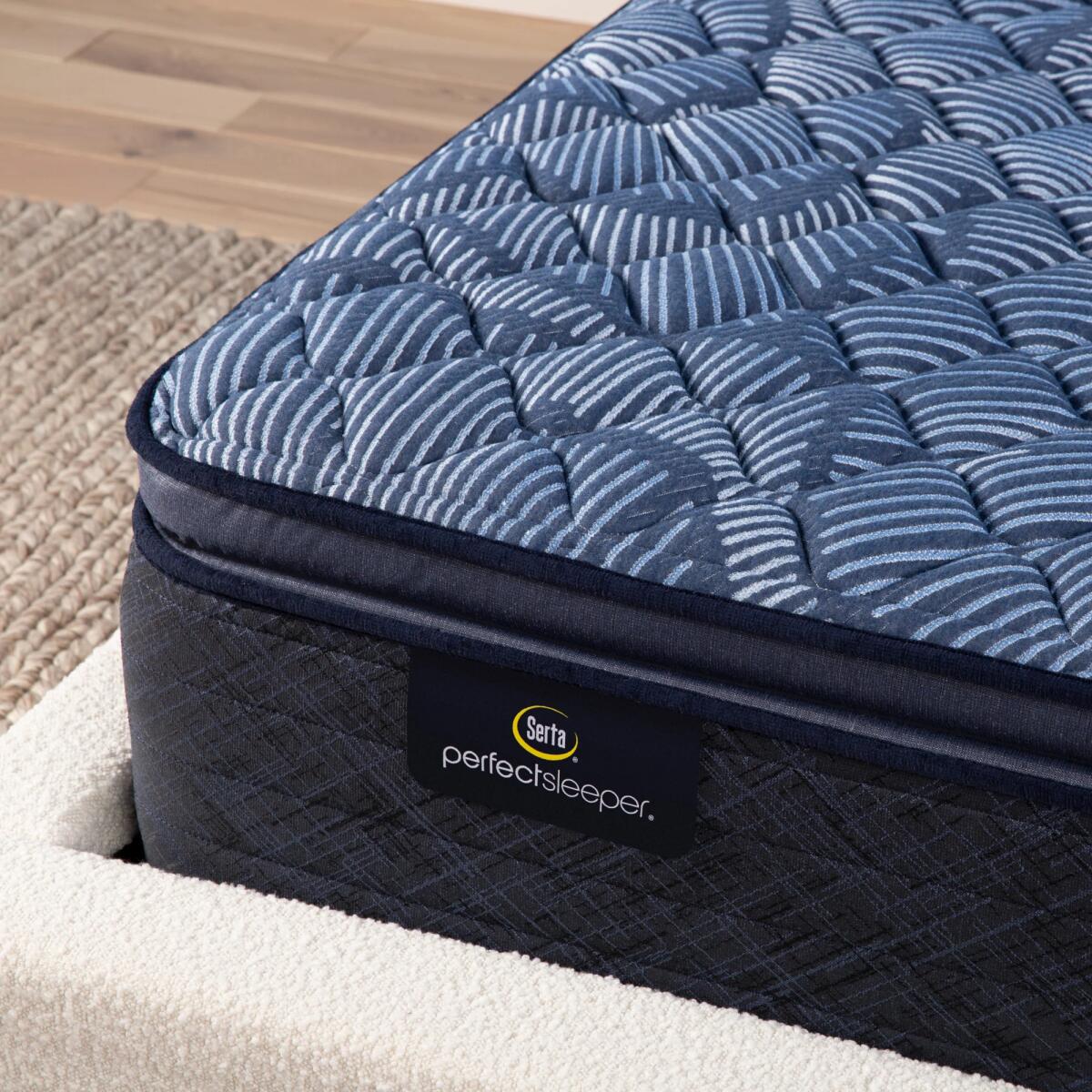 Serta Perfect Sleeper Cobalt Calm Innerspring Firm Pillow Top Mattress Mattresses California King 6