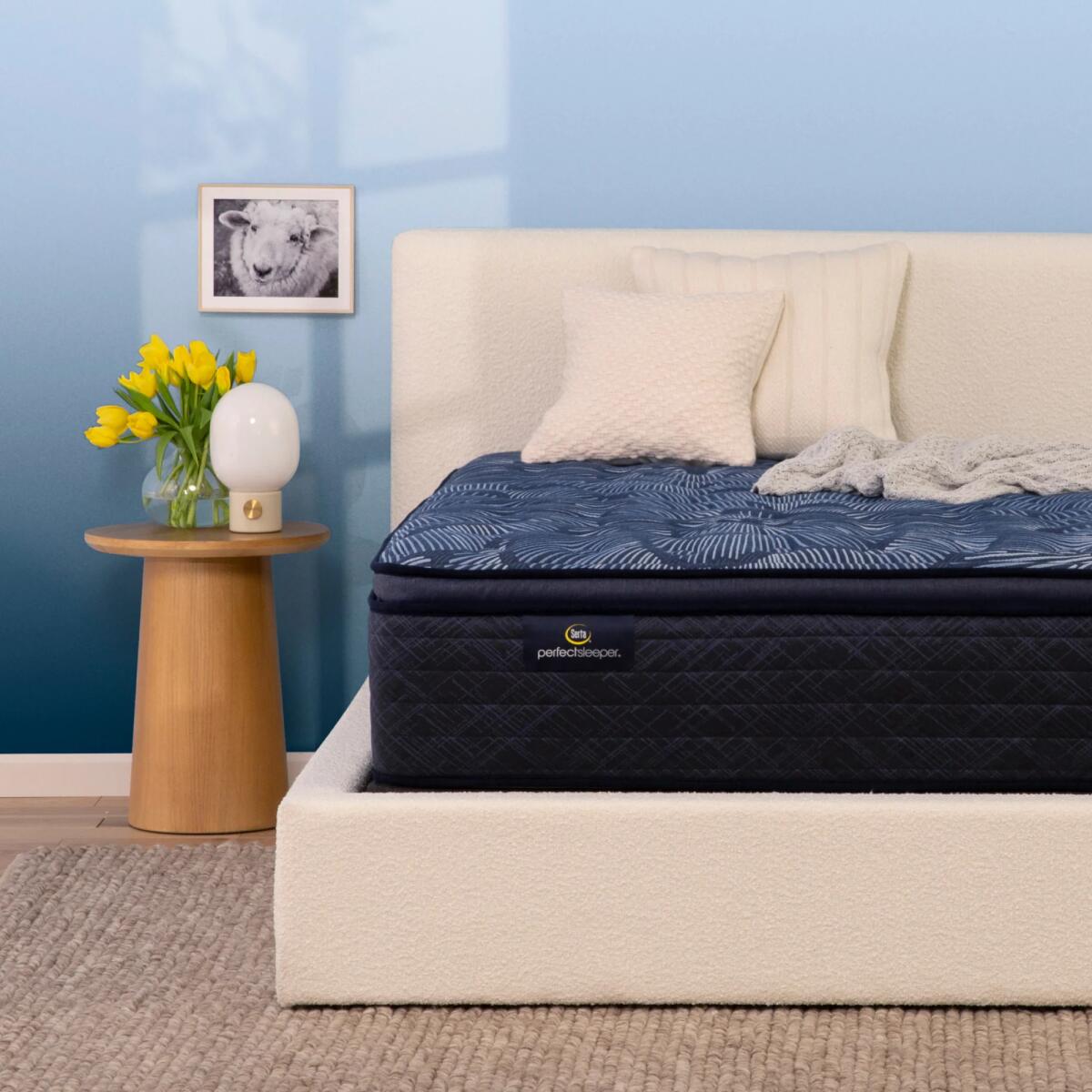 Serta Perfect Sleeper Cobalt Calm Innerspring Medium Pillow Top Mattress Mattresses California King 7