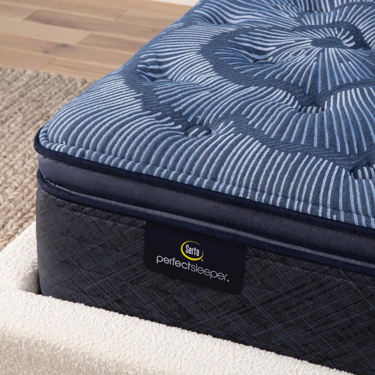 Serta Perfect Sleeper Cobalt Calm Innerspring Plush Pillow Top Mattress Mattresses California King 6