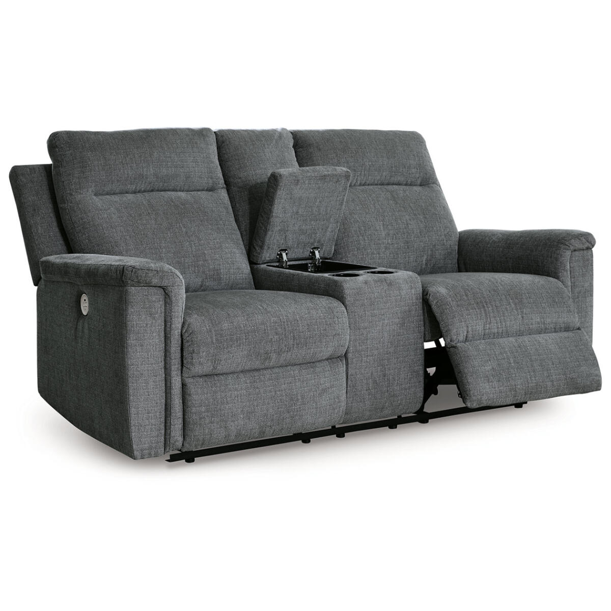Barnsana Power Reclining Loveseat with Console Outlet Loveseats 5