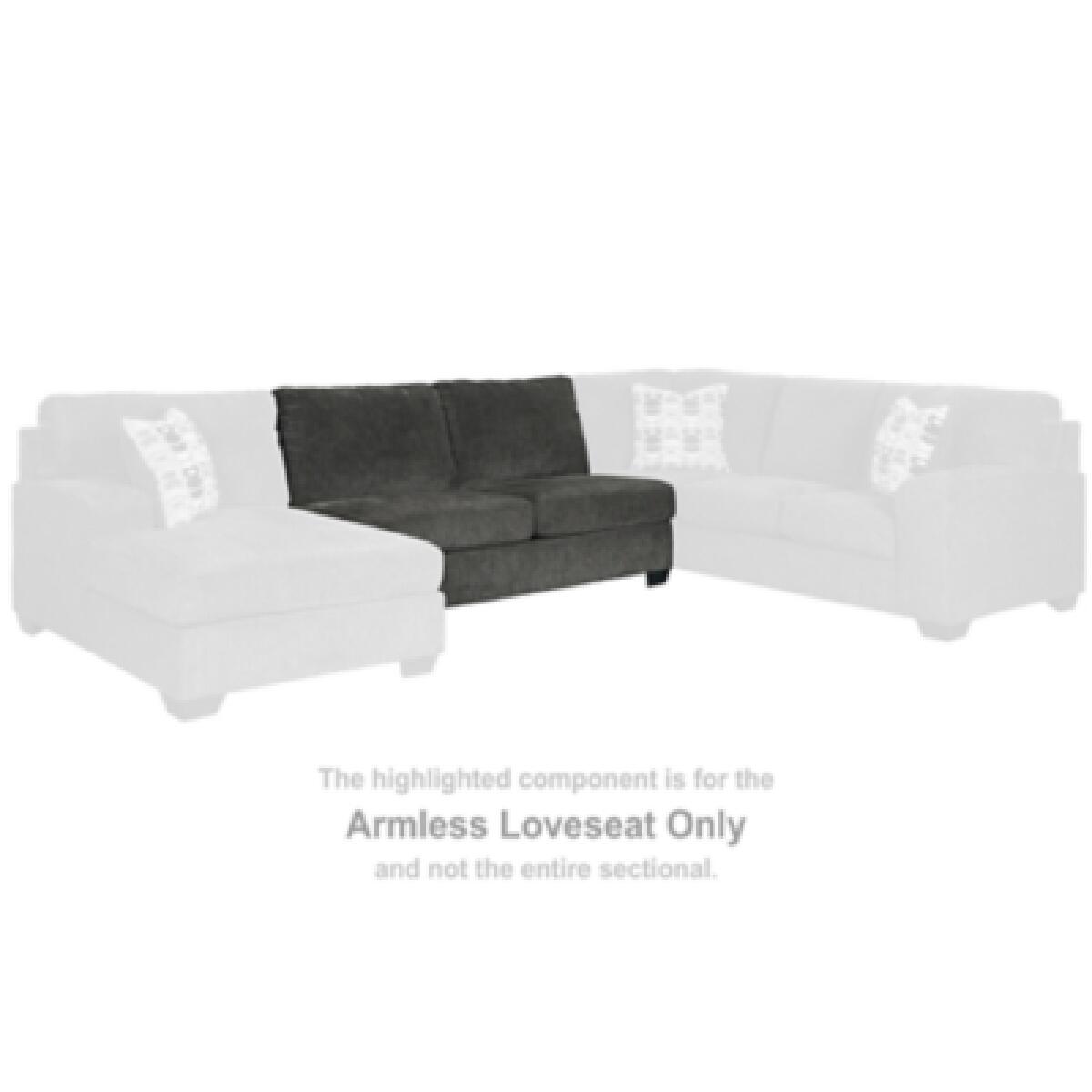 Ballinasloe Armless Loveseat Outlet Sectionals 6