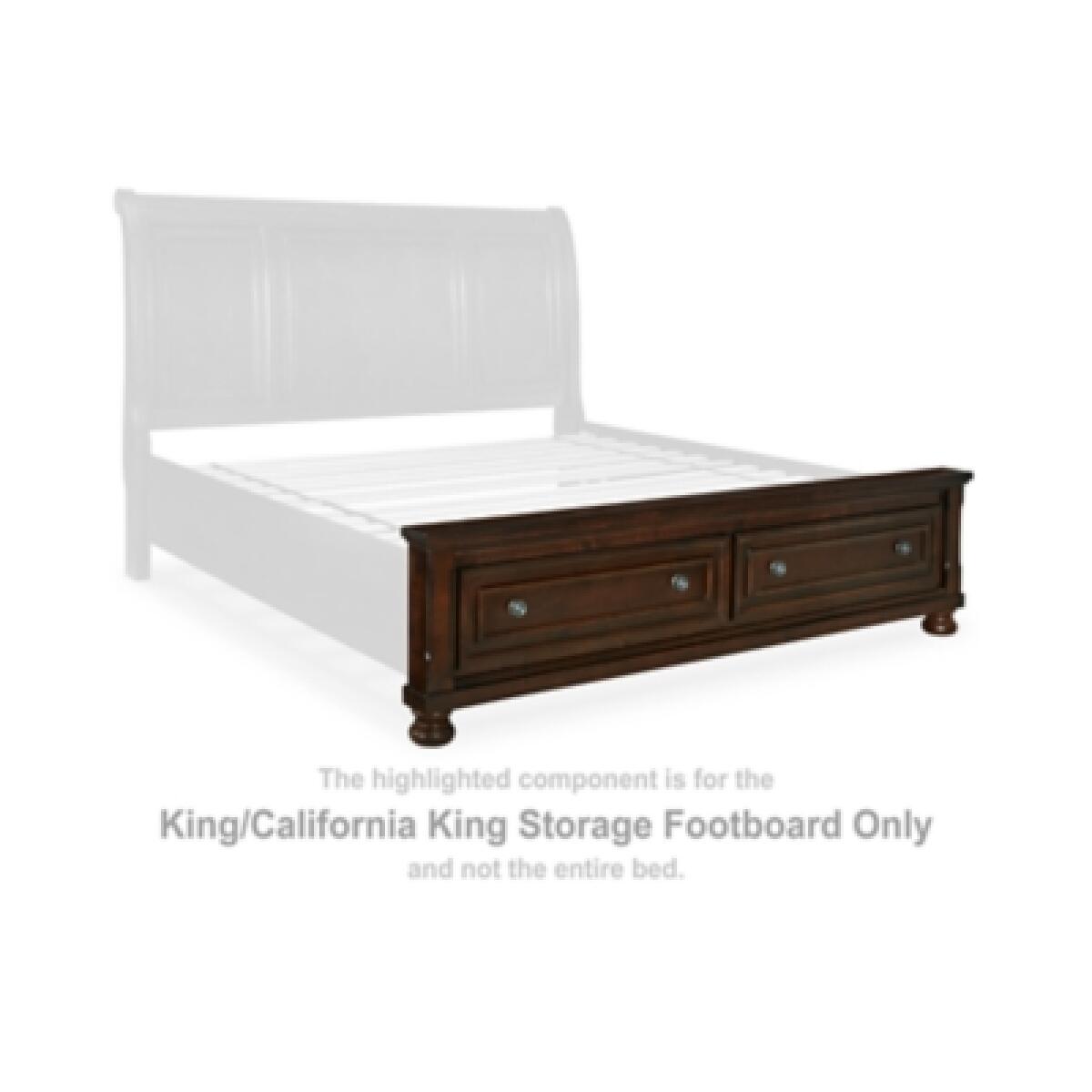 Porter King/California King Storage Footboard Outlet Bedroom 6