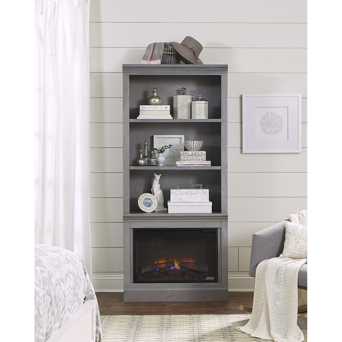 74″ Fireplace Display Case Outlet Home Decor 5