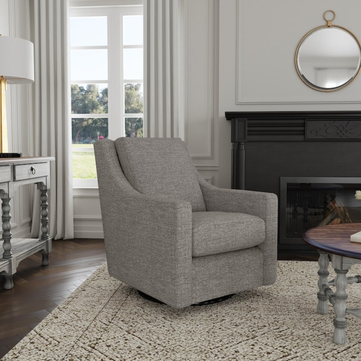 Murph Swivel Glider Chairs Customizable 6