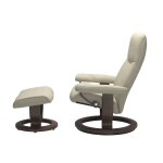 Stressless® Consul (S) Classic Base Recliner with Ottoman Recliners Stressless 9