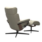 Stressless® Magic (M) Cross Base Recliner with Ottoman Recliners Stressless 11