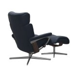 Stressless® Magic (L) Cross Base Recliner with Ottoman Recliners Stressless 11
