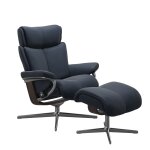 Stressless® Magic (L) Cross Base Recliner with Ottoman Recliners Stressless 8