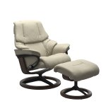 Stressless® Reno (S) Signature Base Recliner with Ottoman Recliners Stressless 8