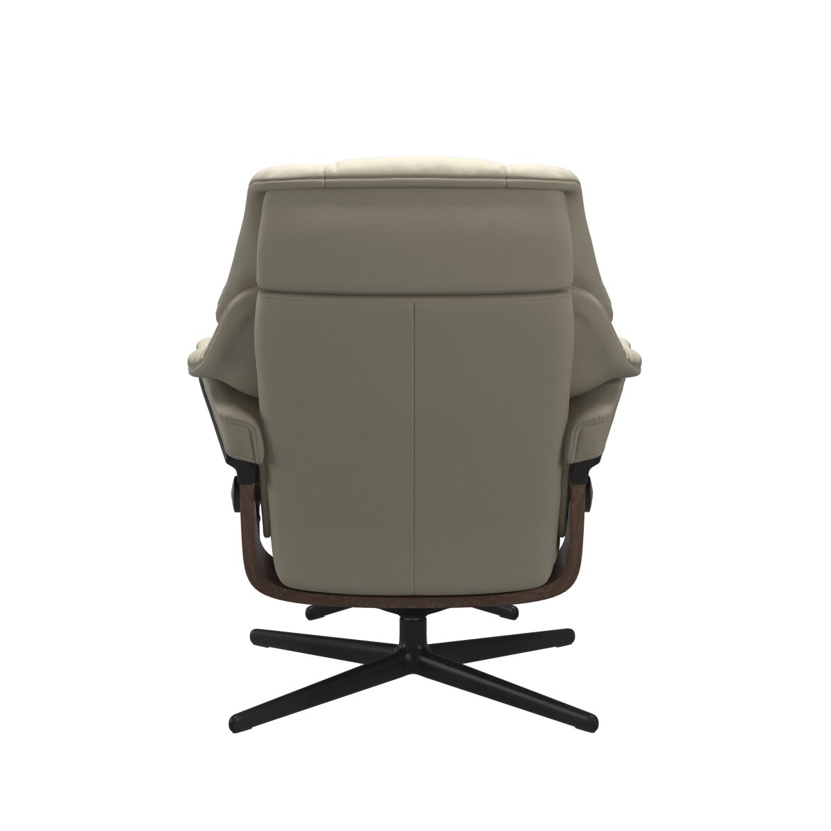 Stressless® Reno (S) Cross Base Recliner with Ottoman Recliners Stressless 6