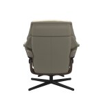 Stressless® Reno (S) Cross Base Recliner with Ottoman Recliners Stressless 10