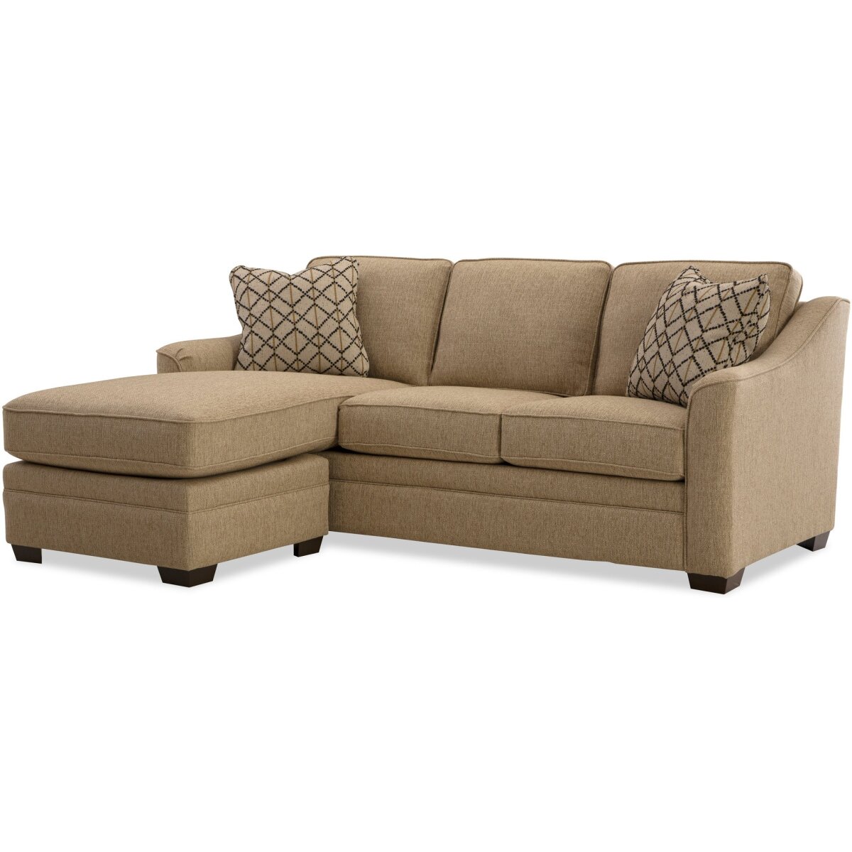 F9 Three Cushion Sofa with Chaise Sofas Craftmaster Furniture 6