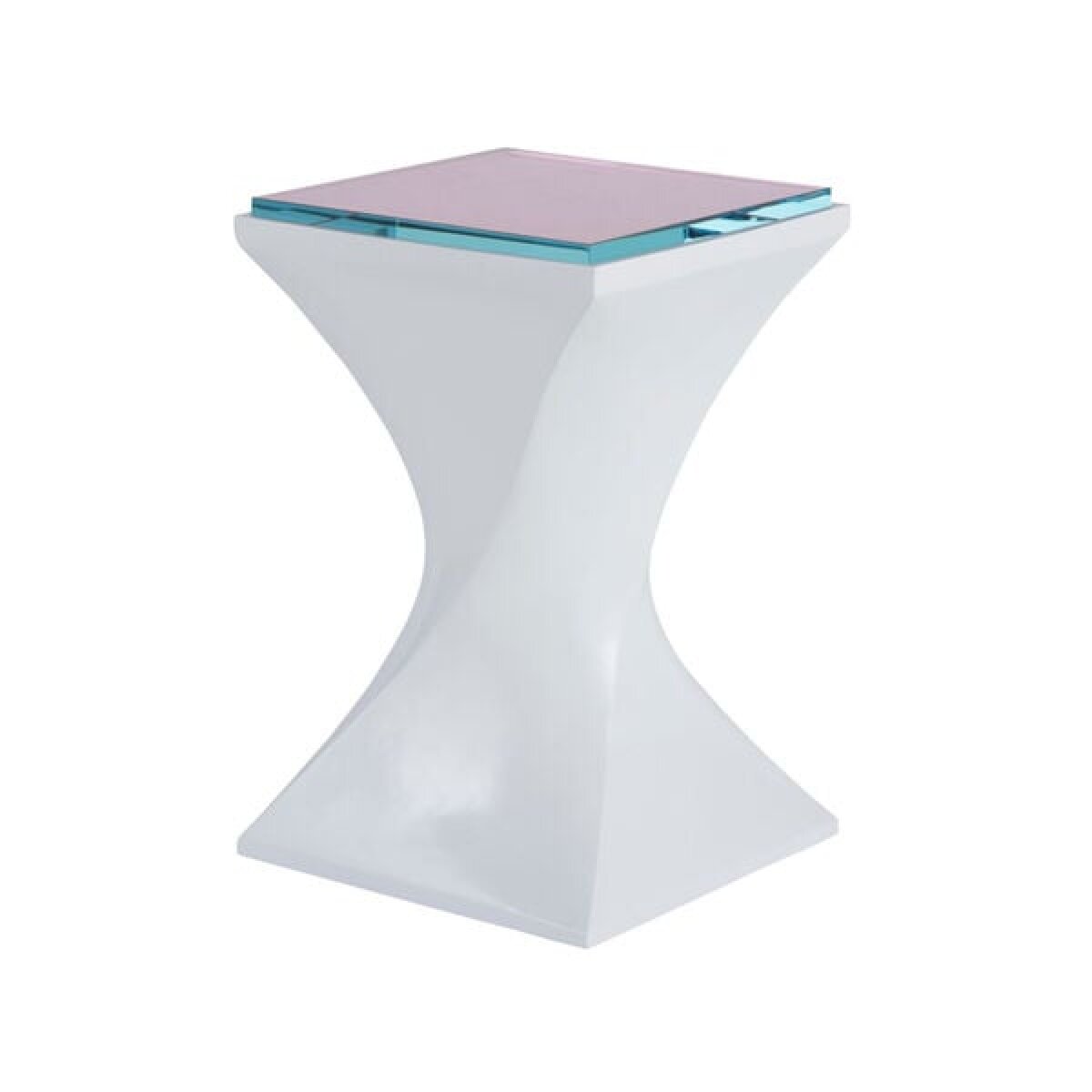 Silhouette White Lacquer End Table End tables Universal Furniture 4