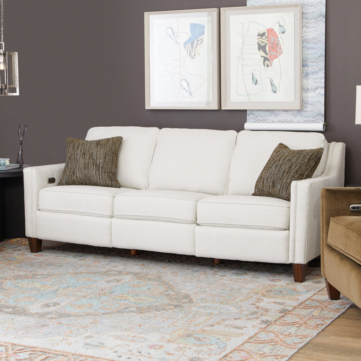 Finley Fabric Power Inclining Sofa Sofas Customizable 5