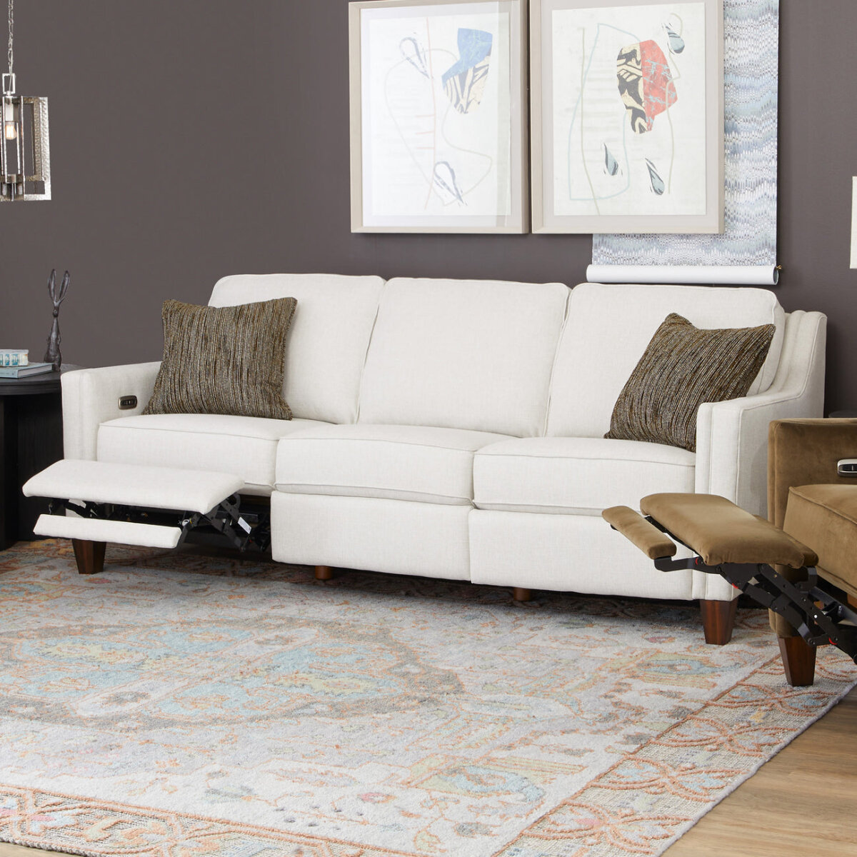 Finley Fabric Power Inclining Sofa Sofas Customizable 6