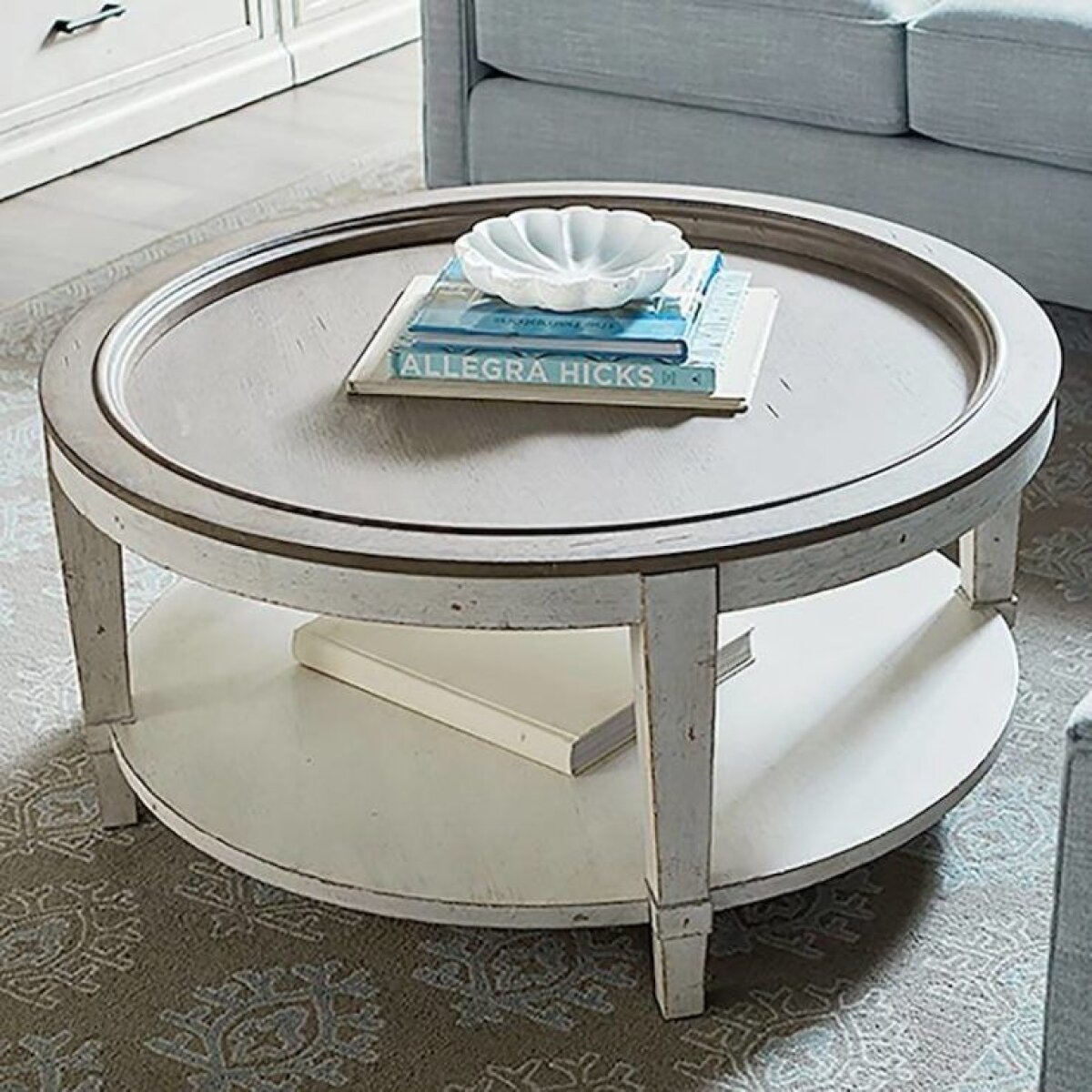 Bella Round Cocktail Table Cocktail & Coffee Tables Bassett Furniture 5