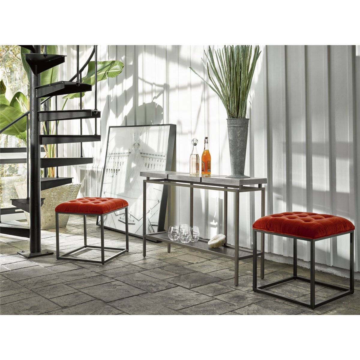 Bennett Ottoman Sunset Ottomans & Poufs Universal Furniture 6