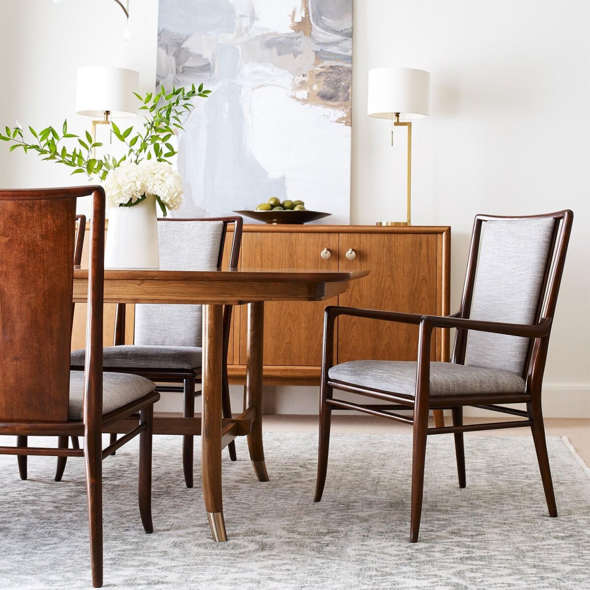 Martine Upholstered Back Arm Chair Chairs & Benches Stickley Furniture 5