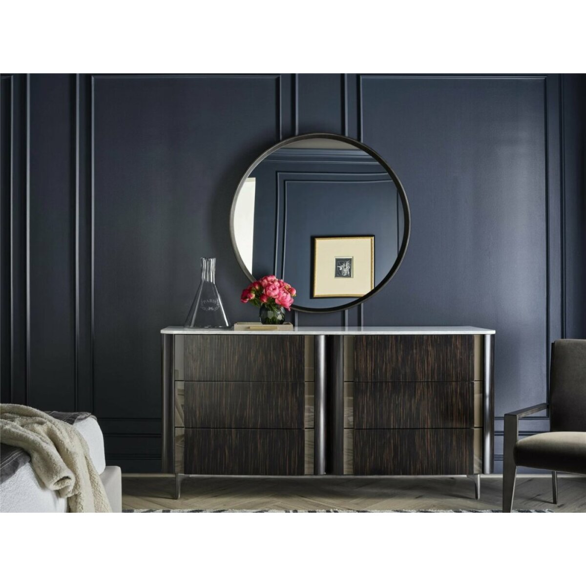 Nina Magon Cecily Round Mirror Mirrors Universal Furniture 5