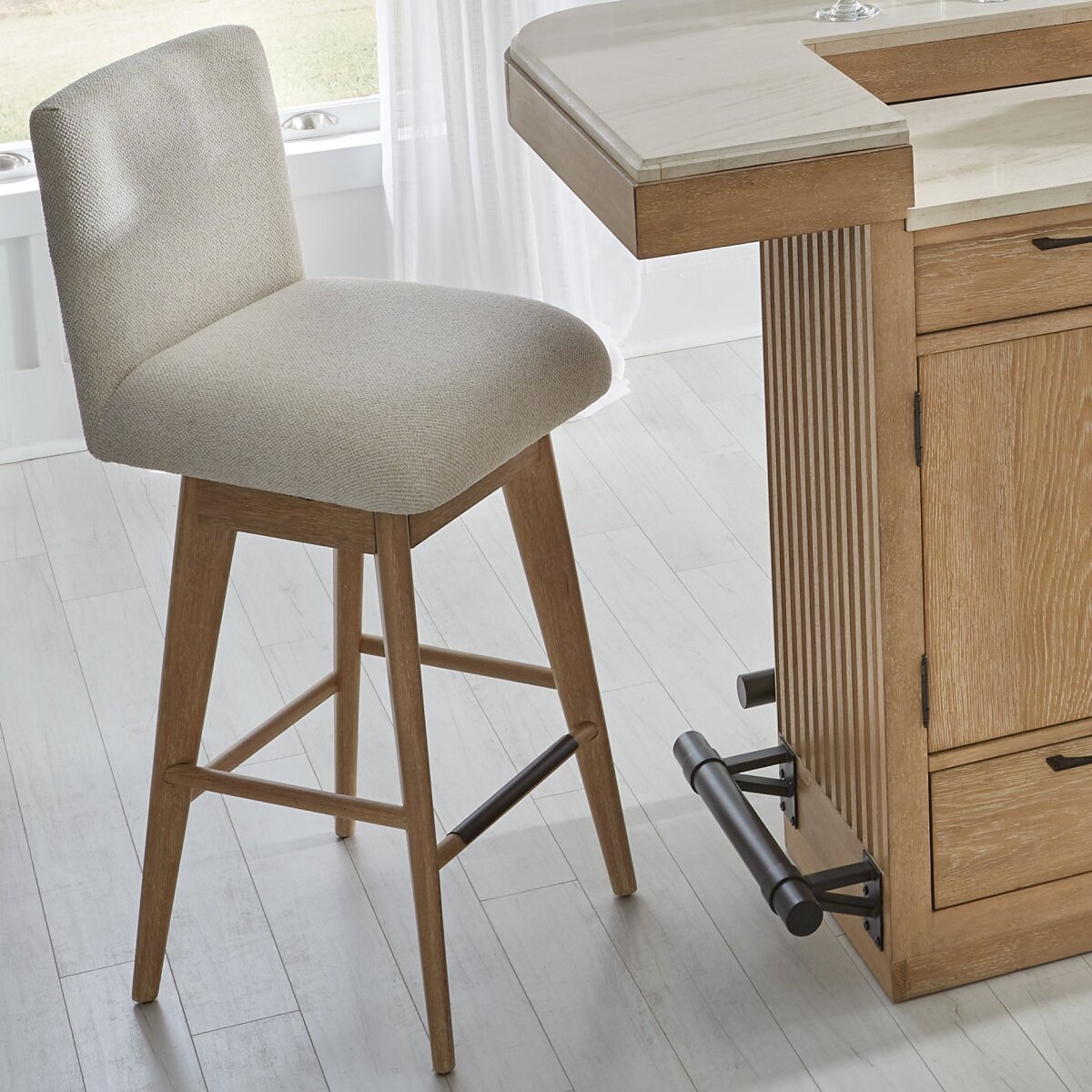Escape Dining Swivel Bar Stool Barstools Parker House 5