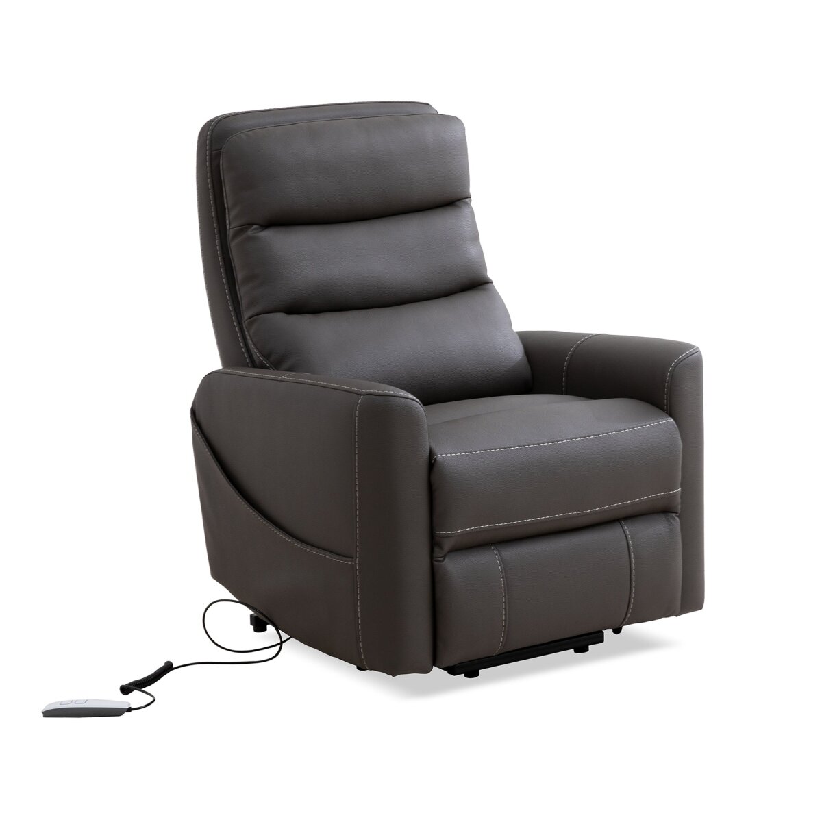 Hercules-Haze Power Lift Recliner With Articulating Headrest Recliners Parker House 4