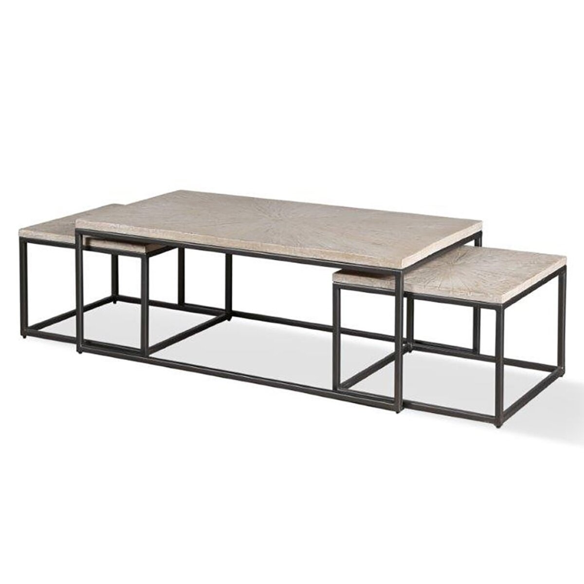 Crossings Monaco Rectangular Nesting Cocktail Table Cocktail & Coffee Tables Parker House 4