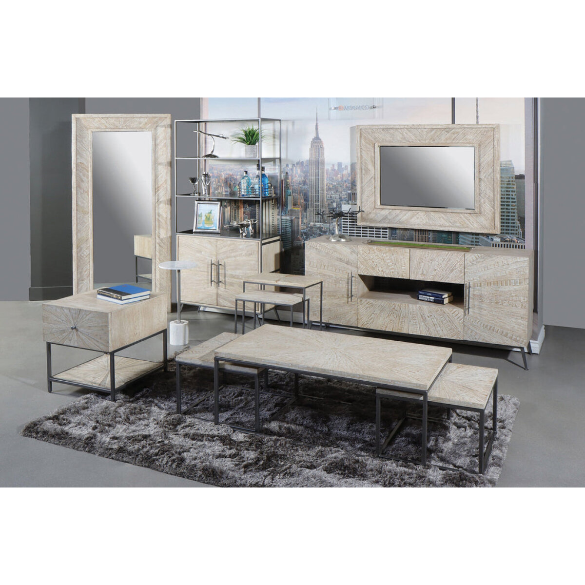 Crossings Monaco Rectangular Nesting Cocktail Table Cocktail & Coffee Tables Parker House 5