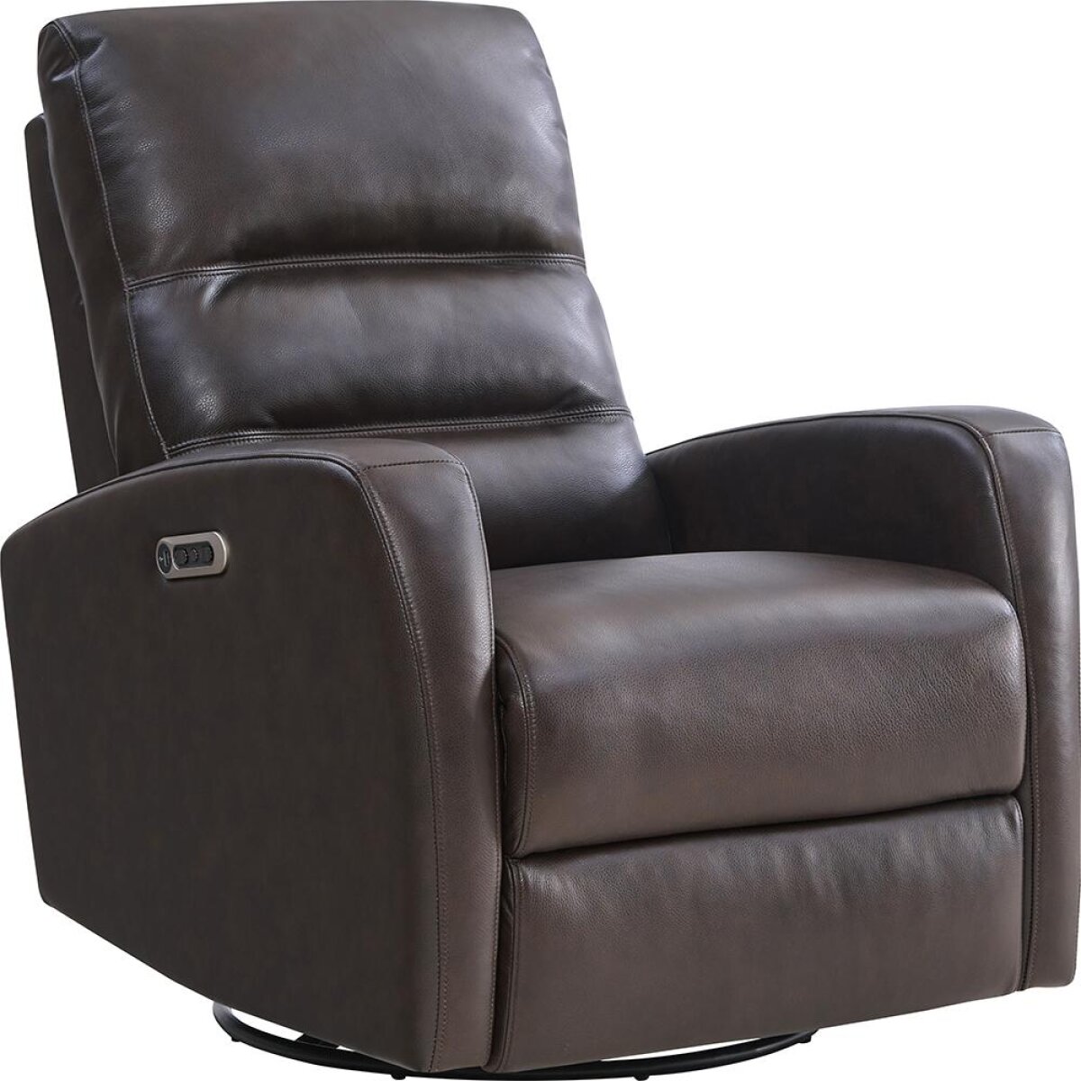 Ringo-Florence Leather Power Swivel Glider Recliner Recliners Parker House 5