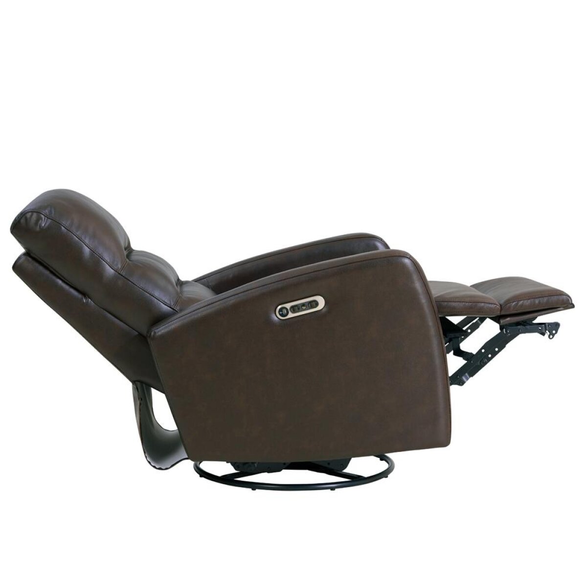 Ringo-Florence Leather Power Swivel Glider Recliner Recliners Parker House 7