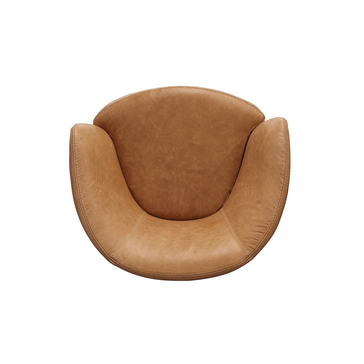 Barolo Vintage Saddle Swivel Club Chair Chairs Parker House 8