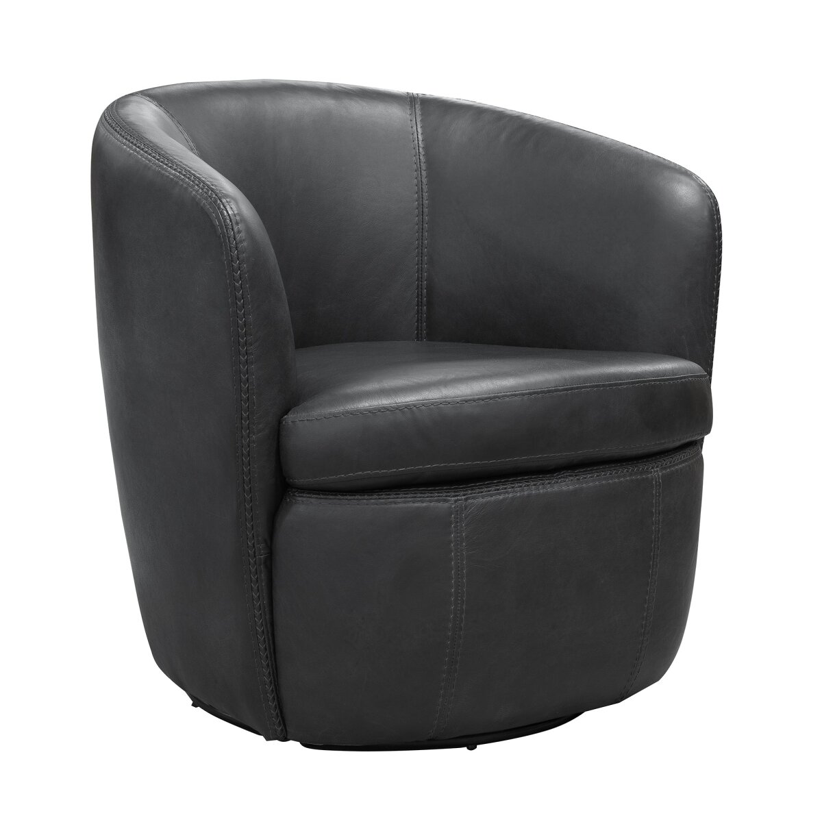 Barolo Vintage Slate Swivel Club Chair Recliners Parker House 4