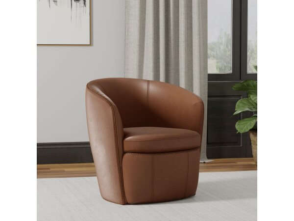 Barolo Vintage Whiskey Swivel Club Chair Chairs Parker House