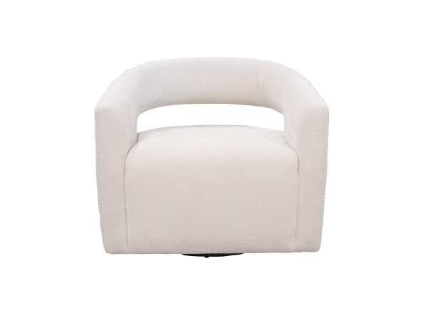 Orbit-Elise Natural Open Back Accent Swivel Chair Chairs Parker House