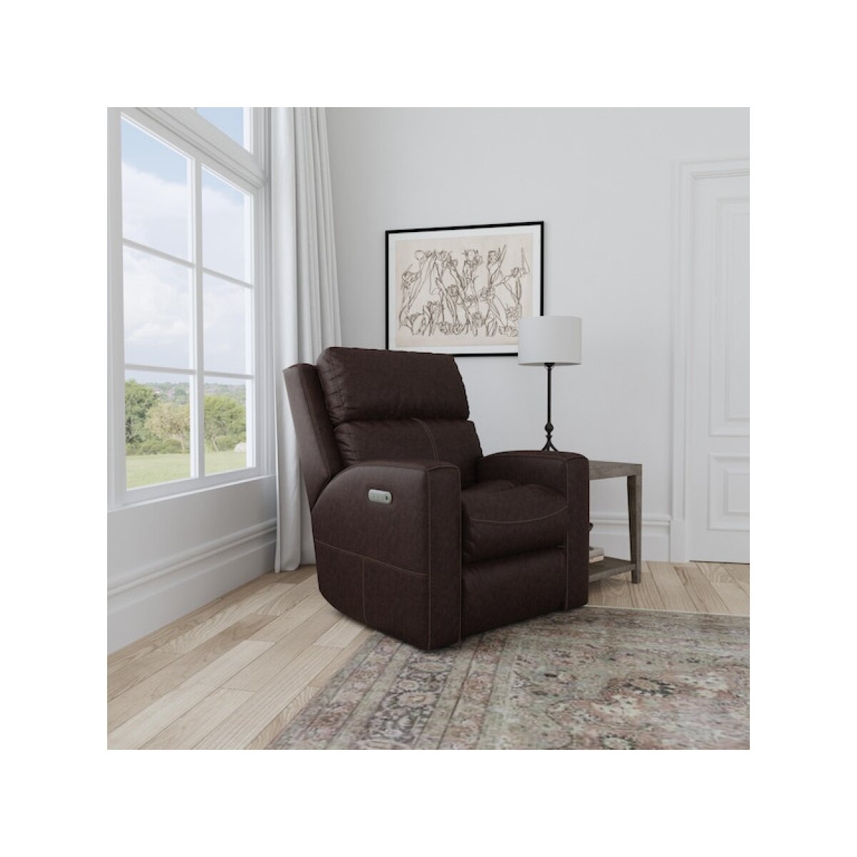 Score Leather Recliner Recliners Customizable 8