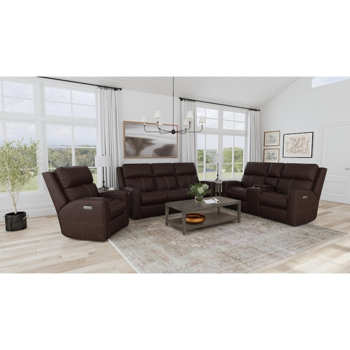 Score Leather Recliner Recliners Customizable 9